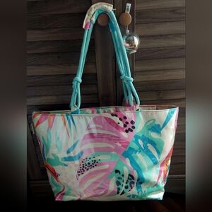 SUN & SAND Tropical Print Women's Tote Bag NWT